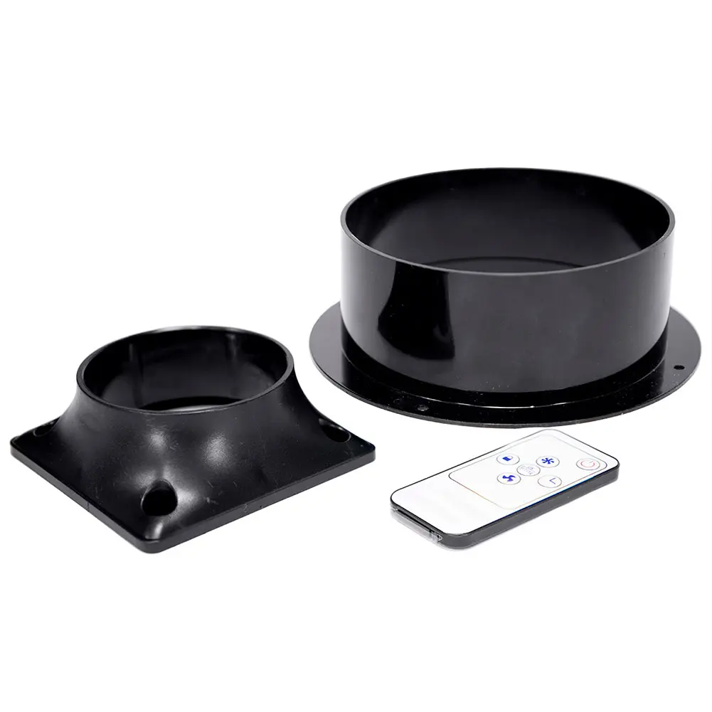 Zestaw elementów do pochłaniacza oparów S302 – wentylator 600 W, podstawy montażowe i akcesoria.