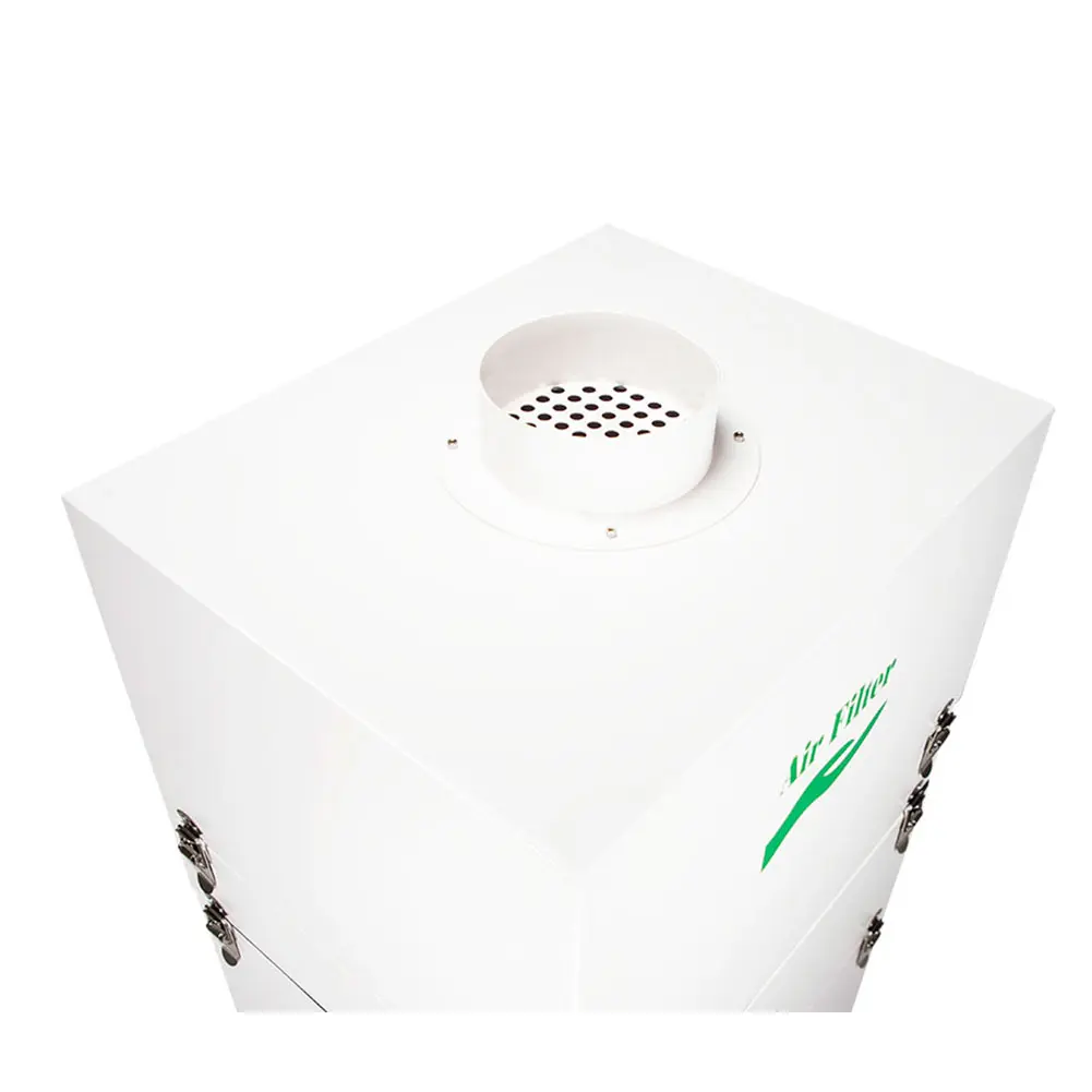 Pochłaniacz oparów YK-100, górny panel z otworem wentylacyjnym.