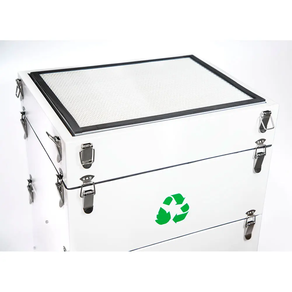 Pochłaniacz oparów widok na górny filtr