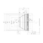 Dokładne wymiary soczewki Opex do znakowarki FIber