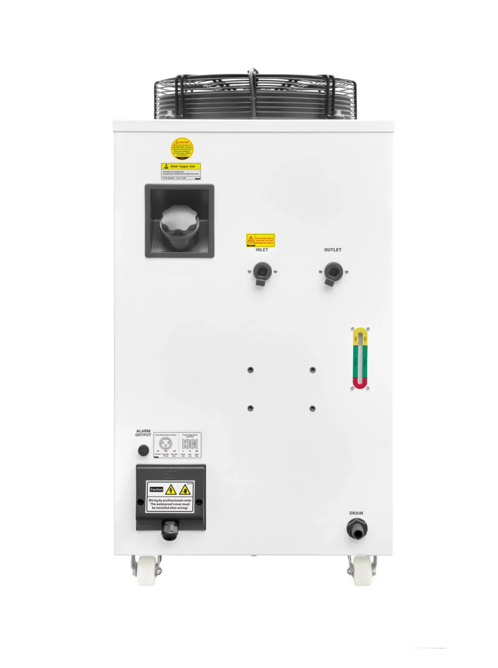 CHiller do plotera co2 CW-6100 AITY widok z tyłu