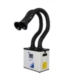 Pochłaniacz oparów z podwójnym systemem wyciągowym do pracy warsztatowej