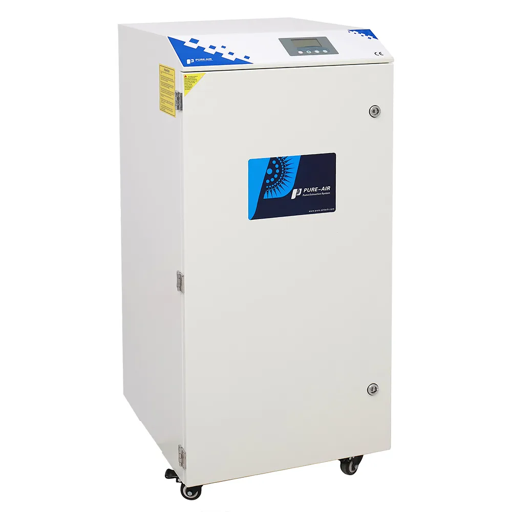 Pochłaniacz dymu Pure-Air do plotera CO2 – front z ekranem LCD