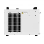 Widok na lewy bok chłodnicy wody TEYU CW-5200 T Series z dużą kratką wentylacyjną