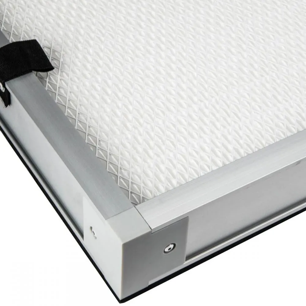 Zbliżenie na filtr HEPA do pochłaniacza oparów z laserów