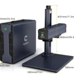 Wymiary kompaktowej znakowarki Fiber 50W