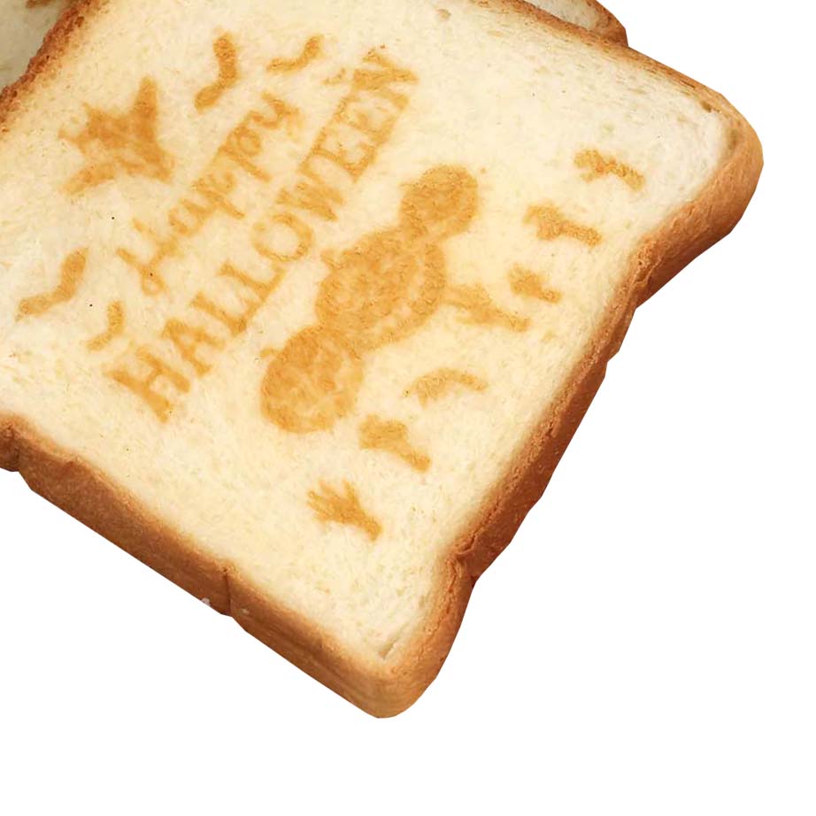 chleb tostowy znakowany na ploterze co2