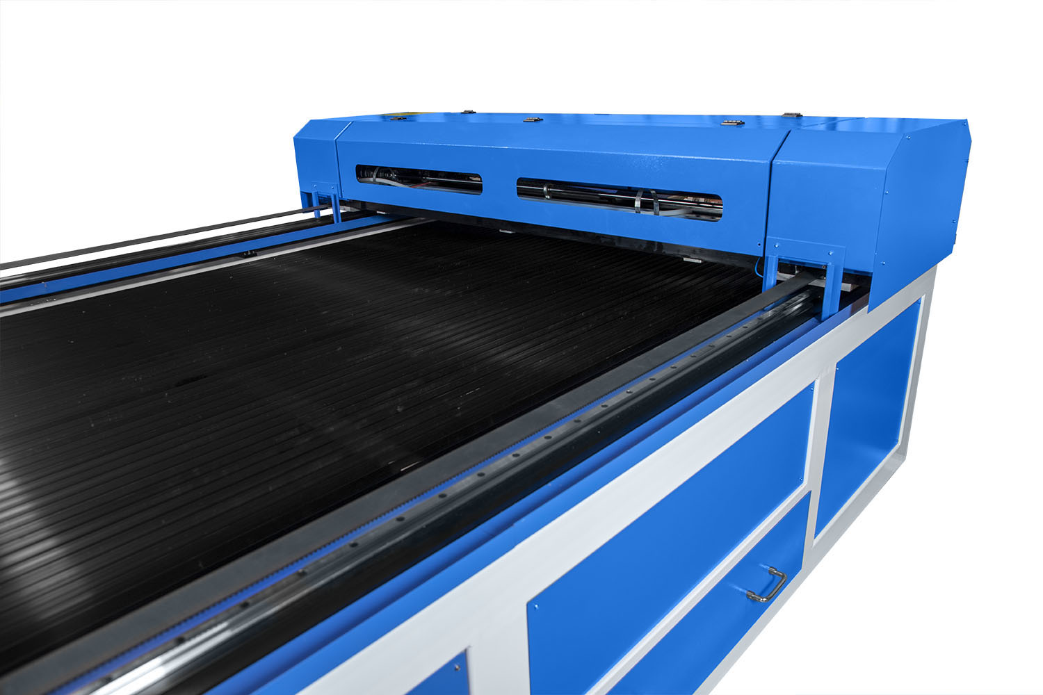 Widok na stół roboczy plotera laserowego co2 1530