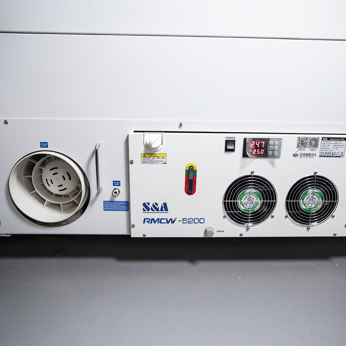 Wbudowany chiller 5200 plotera laserowego co2 Jowuey