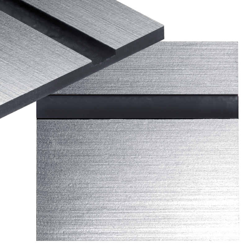 Laminat grawerski szczotkowany srebrno/czarny