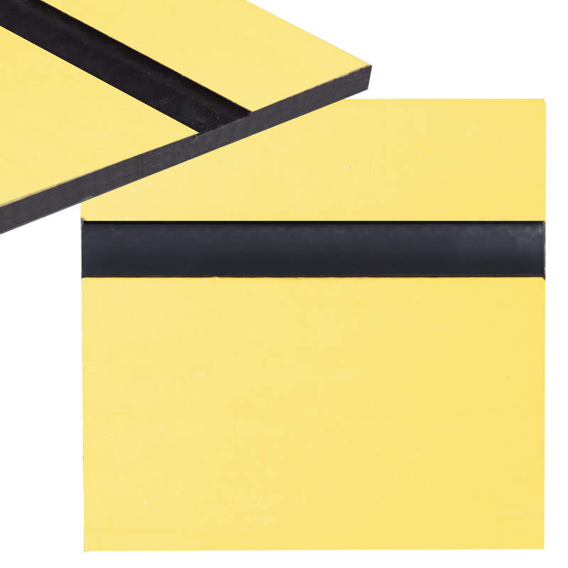 Laminat grawerski żółto/czarny, grubość 1,3mm