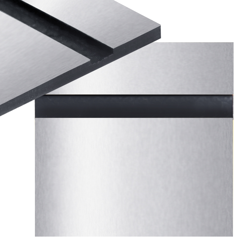 Laminat grawerski lustrzany srebrno-czarny