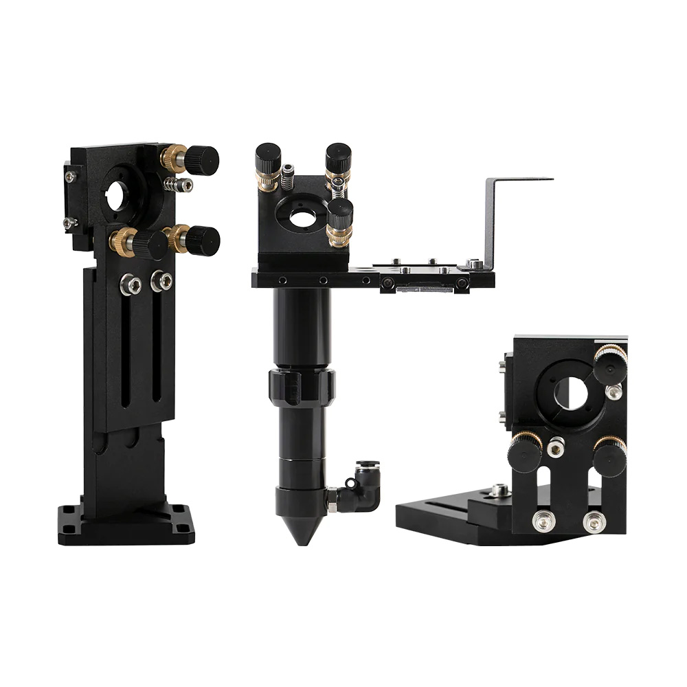 Zestaw optyki do plotera laserowego CO2: głowica laserowa serii C oraz uchwyty pierwszego i drugiego lustra 25 mm