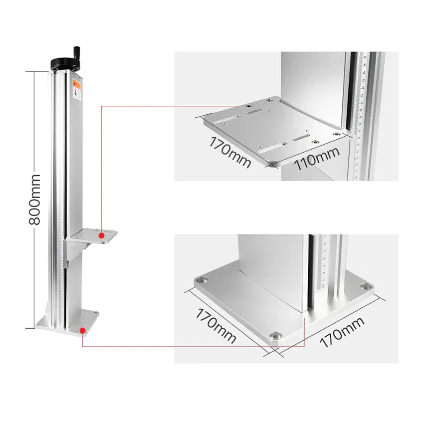 statyw LD-34 do znakowarek laserowych Fiber wymiary