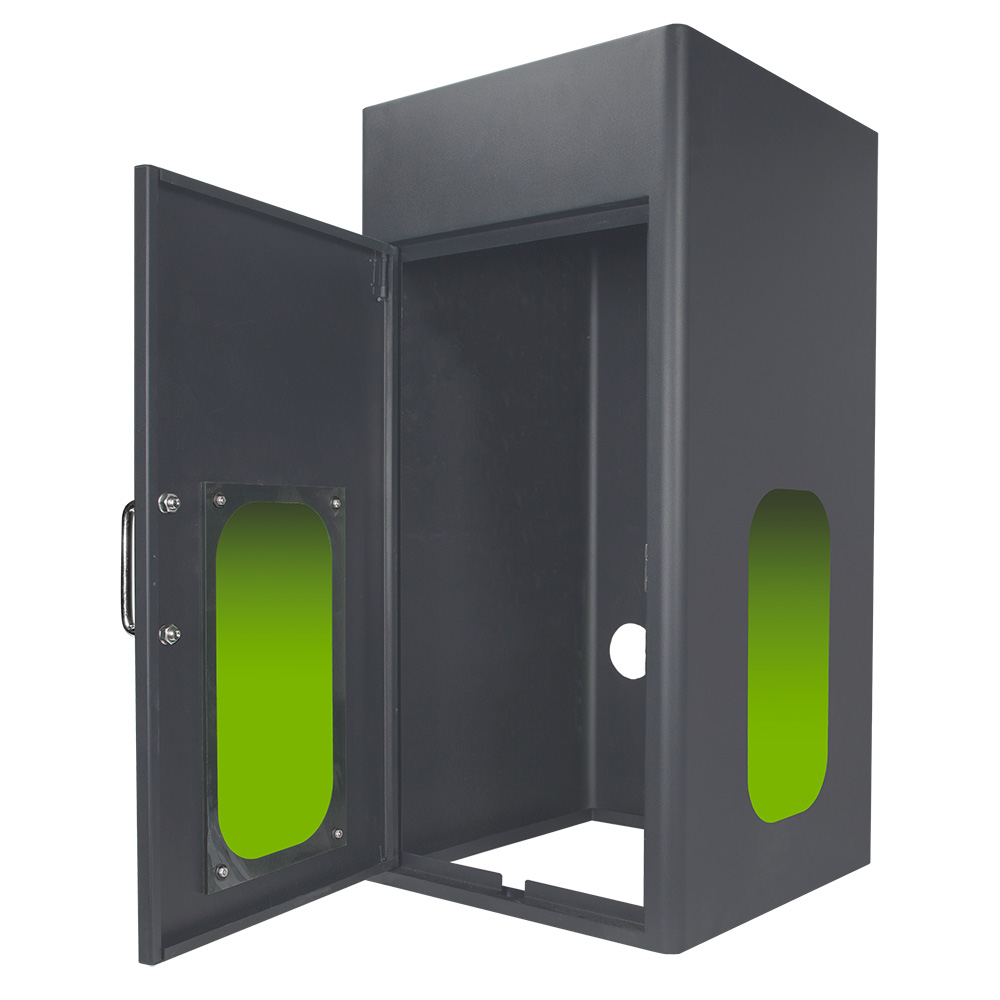 Osłona do znakowarki laserowej Fiber otwarte drzwi