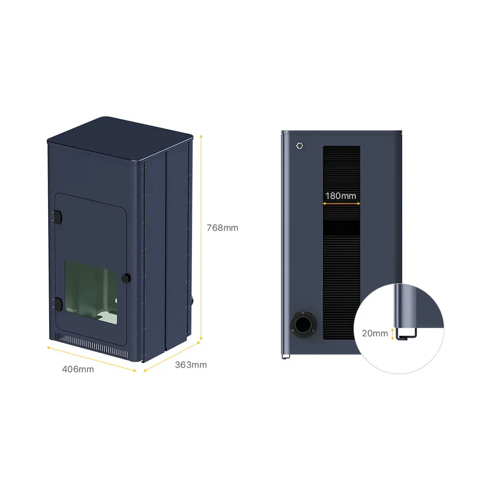 obudowa maszyny laserowej dokładne wymiary