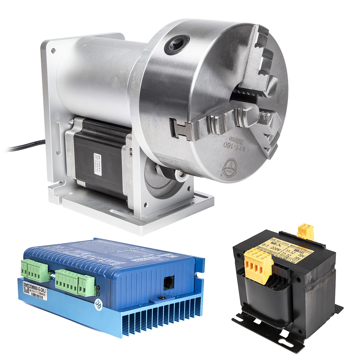 Przystawka obrotowa do znakowarki fiber ze stali nierdzewnej