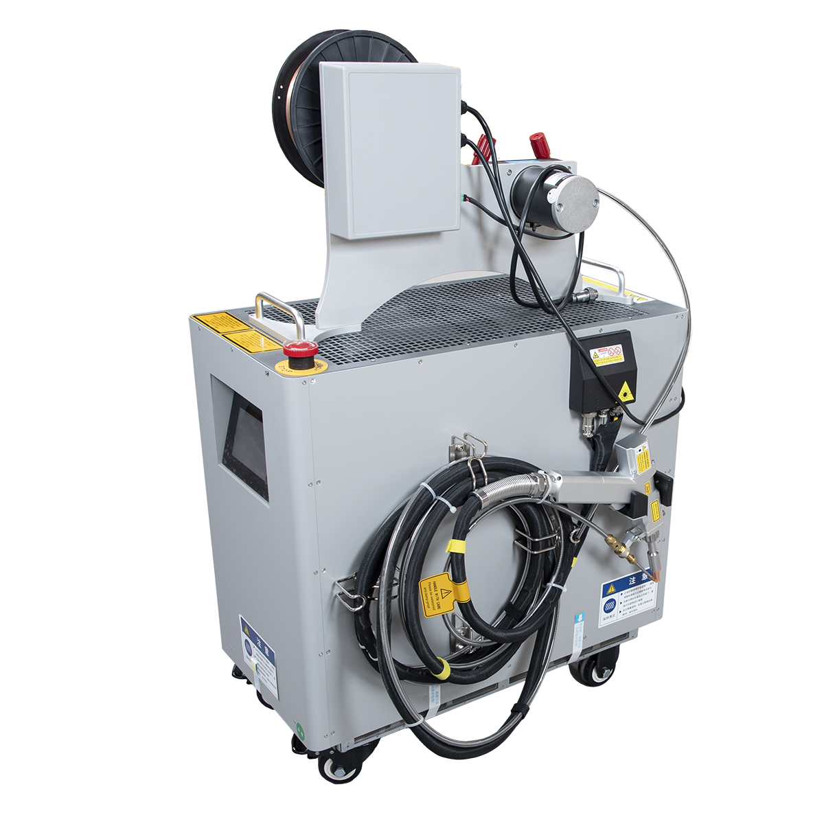 spawarka laserowa 4w1 jowuey 1500W widok z boku