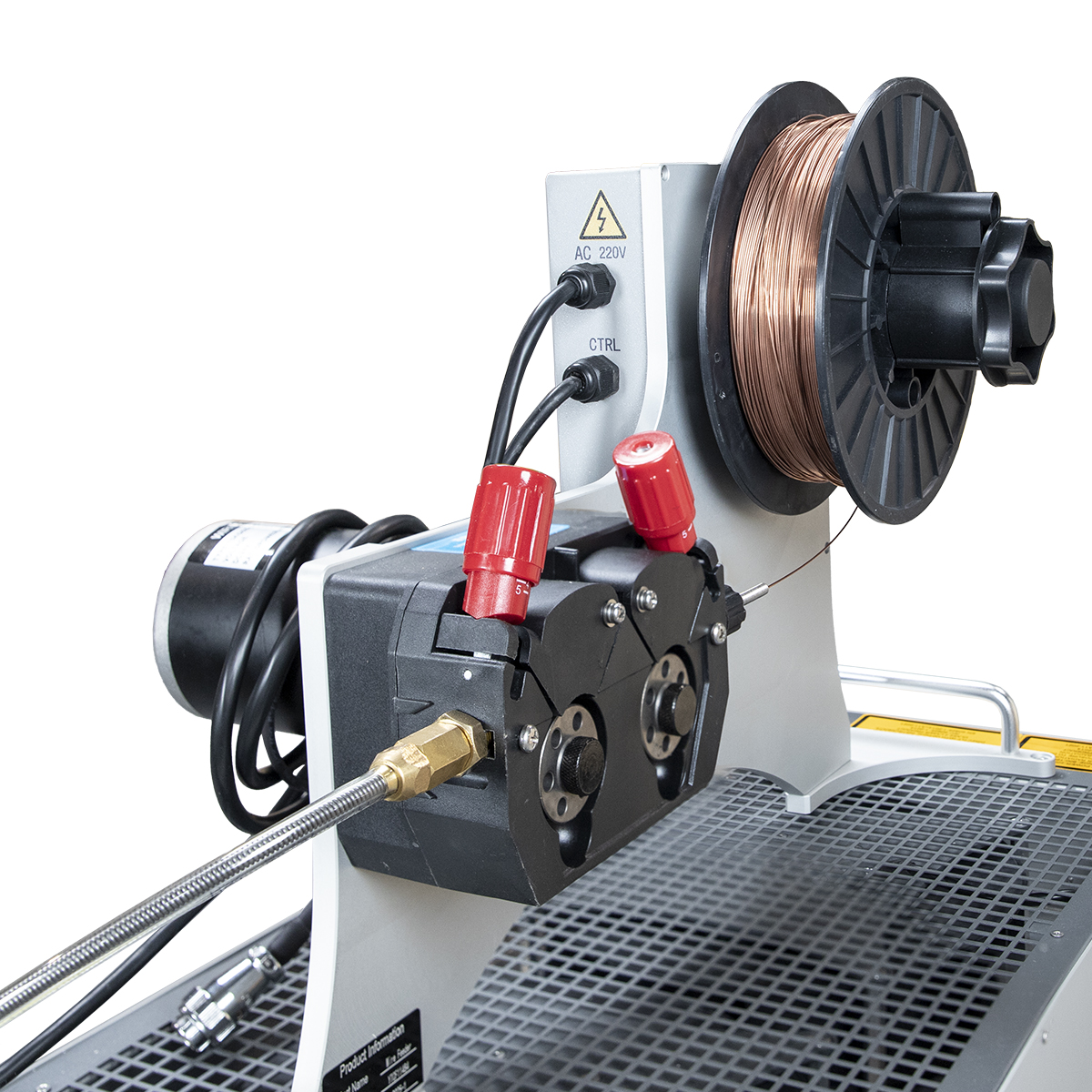 spawarka laserowa 4w1 jowuey 1500W zbliżenie na podajnik drutu