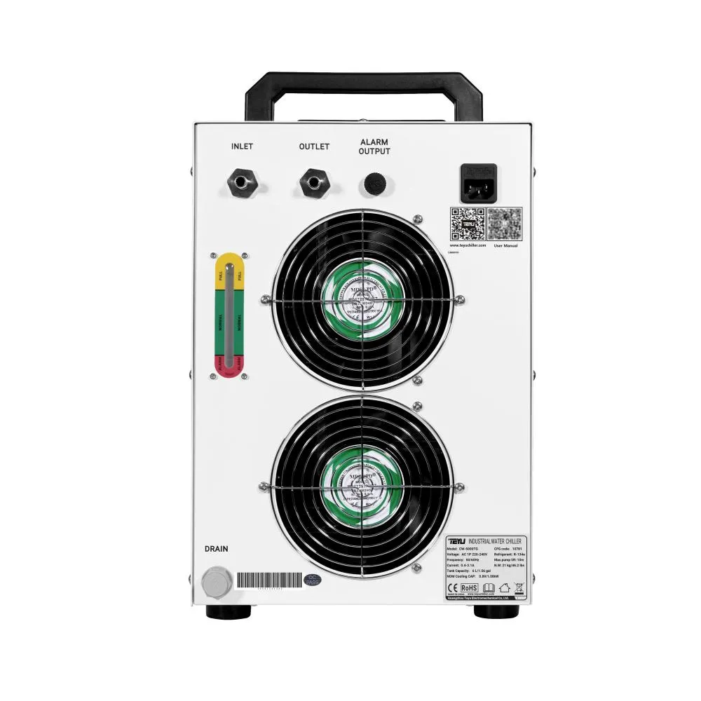 Chiller do plotera co2 CW-5000THTY widok z tyłu