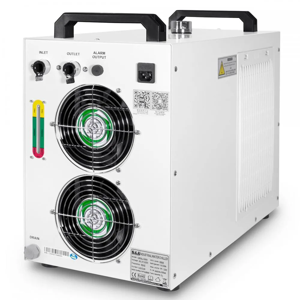 Chiller do znakowarek UV 10-15W TeYu widok z tyłu