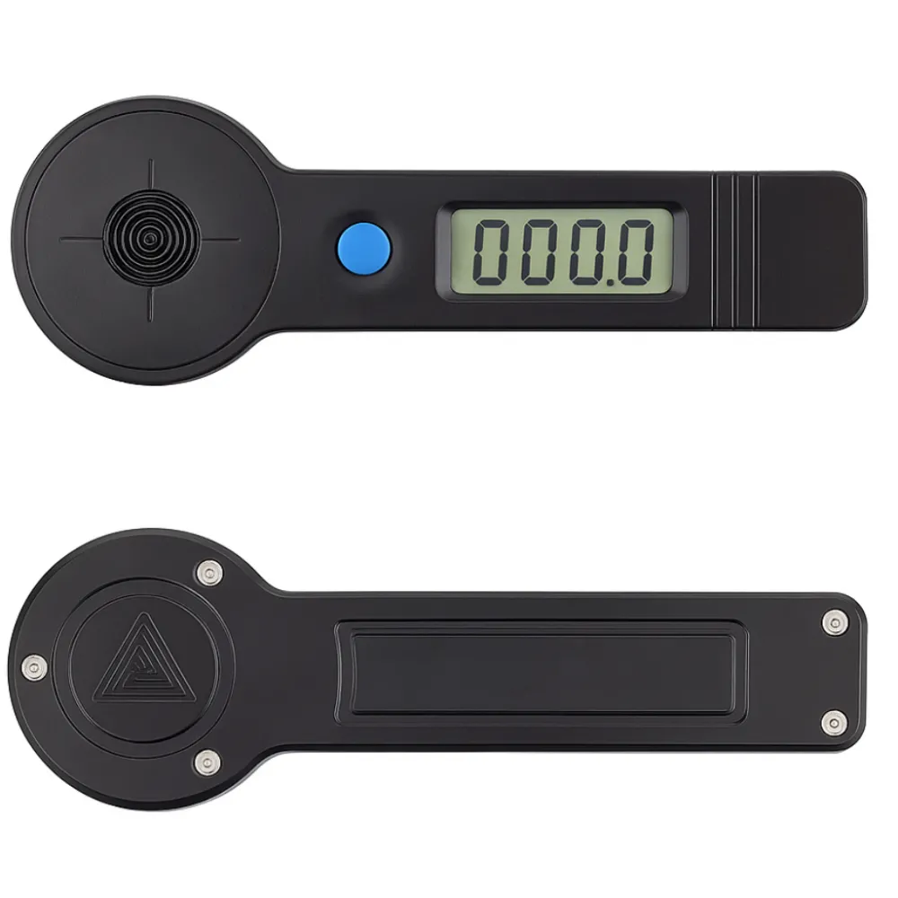 Miernik mocy tuby laserowej widok z przodu i z tyłu