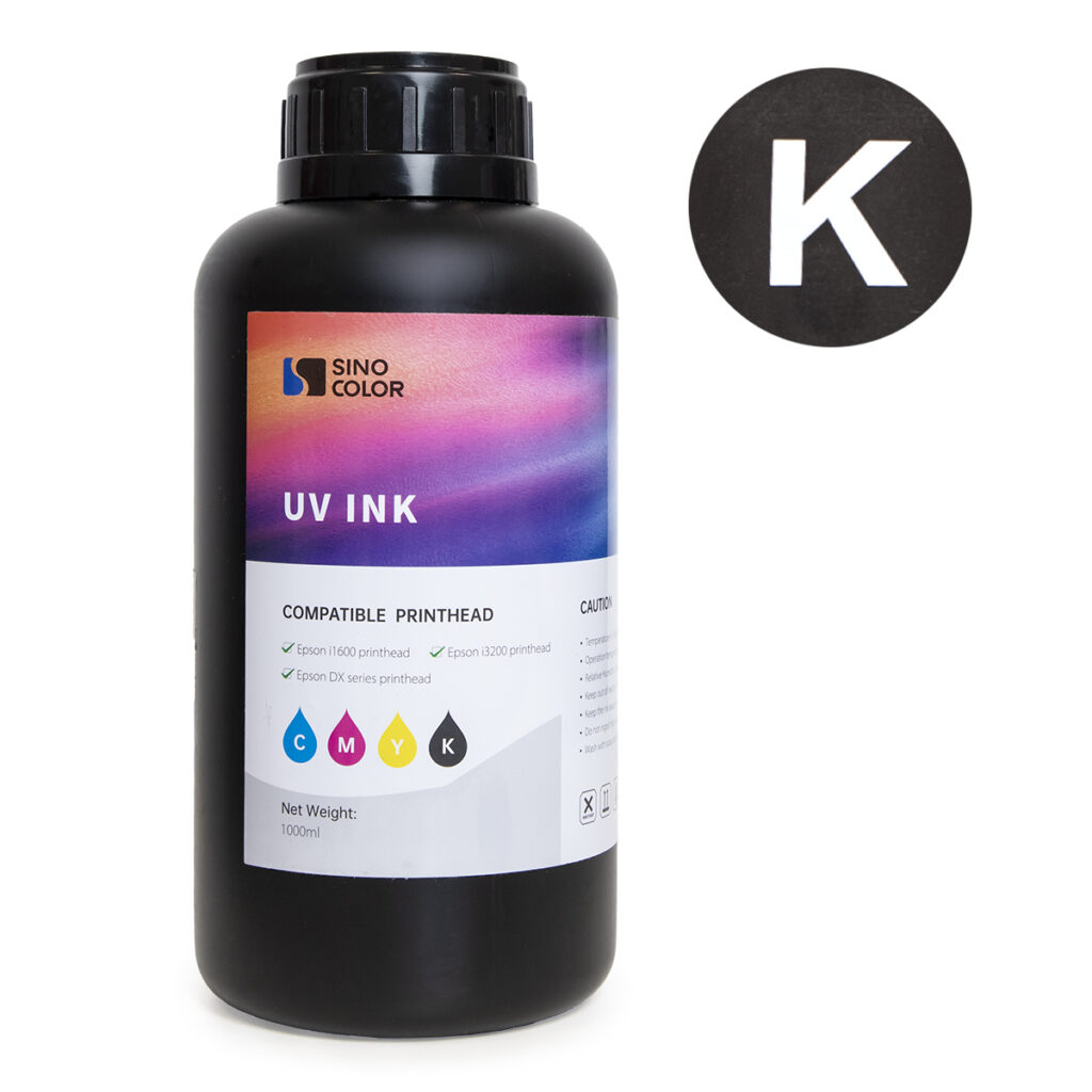 Tusz do drukarki UV SinoColor Black K