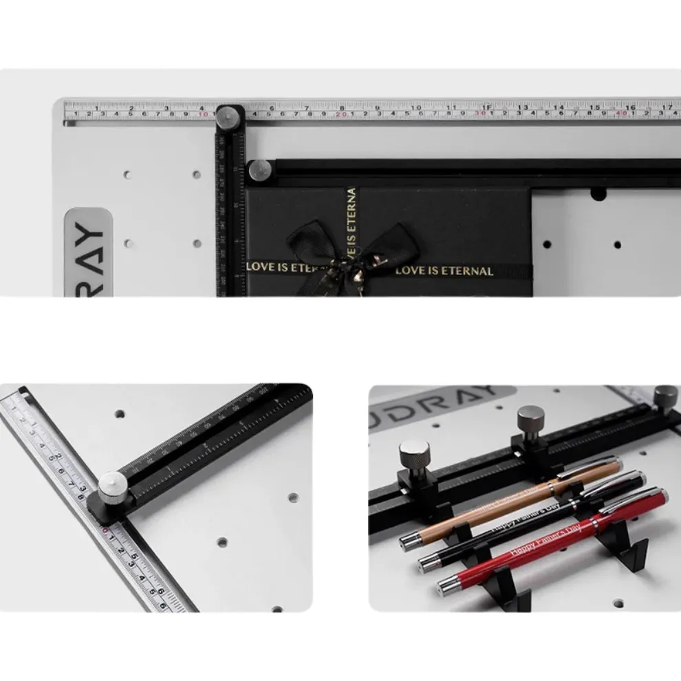 Moduł rozszerzający znakowarkę fiber Wbudowane podziałki na stole