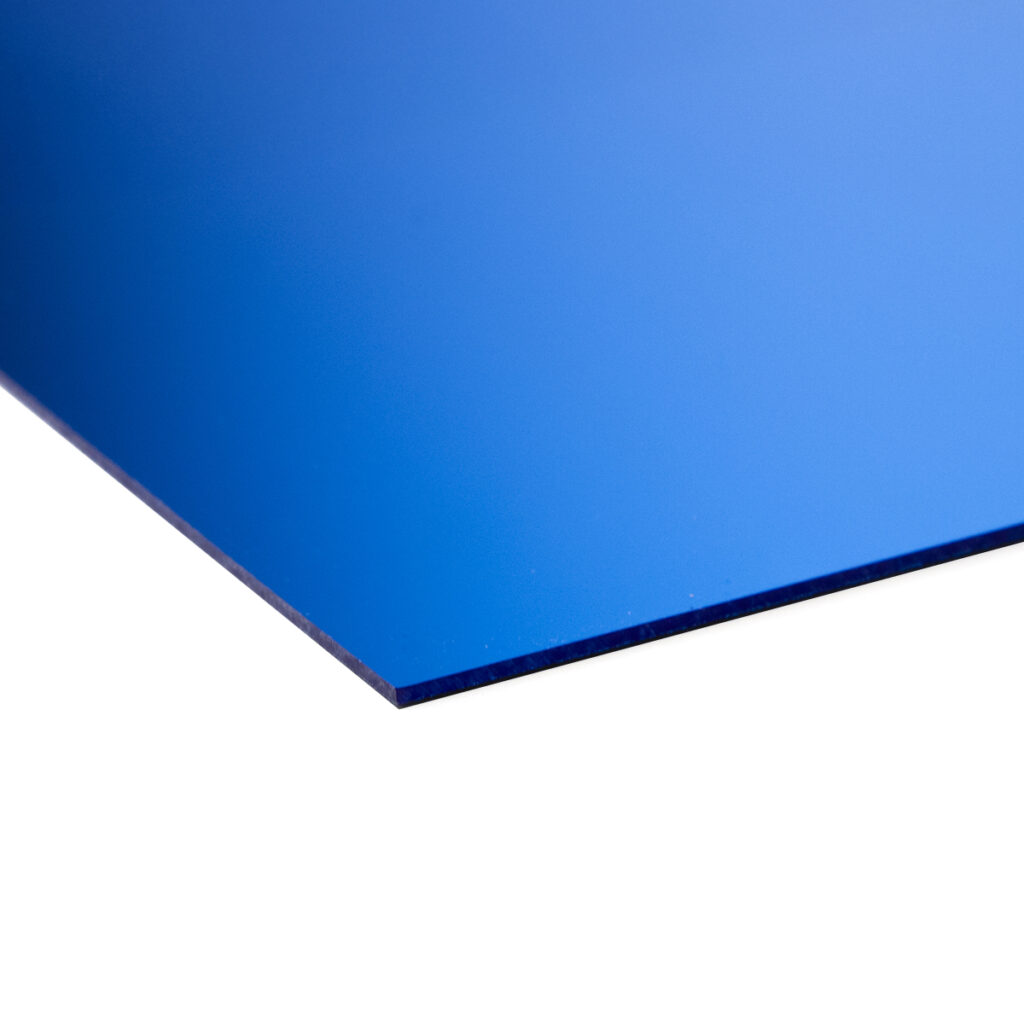 plexi lustrzana ciemnoniebieska w formatkach